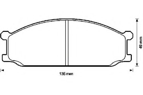 JURID 572337J Комплект тормозных колодок, дисковый тормоз JURID 572337J Комплект тормозных колодок, дисковый тормоз