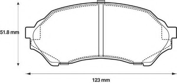 JURID 572437J Тормозные колодки JURID для MAZDA