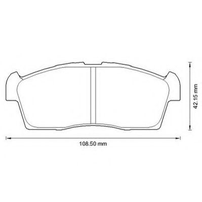 JURID 572611J Тормозные колодки для CITROËN C-ZERO