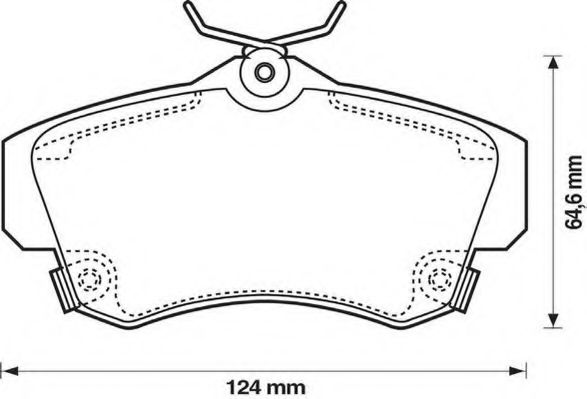 JURID 573033J Тормозные колодки JURID для CHRYSLER