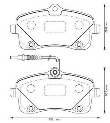 JURID 573382J Тормозные колодки JURID для PEUGEOT 407