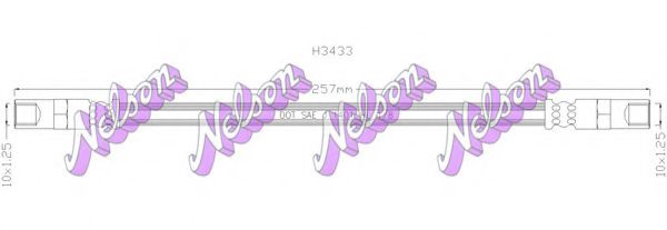 BROVEX-NELSON H3433 Тормозной шланг для LADA CARLOTA