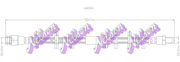 BROVEX-NELSON H4014 Тормозной шланг BROVEX-NELSON для FIAT