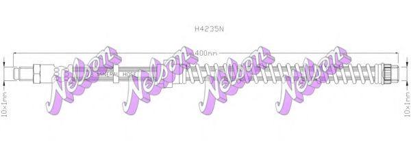 BROVEX-NELSON H4235N Тормозной шланг для CITROËN XANTIA