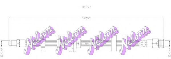 BROVEX-NELSON H4277 Тормозной шланг BROVEX-NELSON для FIAT