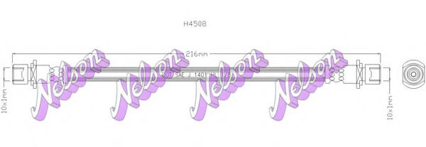 BROVEX-NELSON H4508 Тормозной шланг для DAIHATSU COPEN