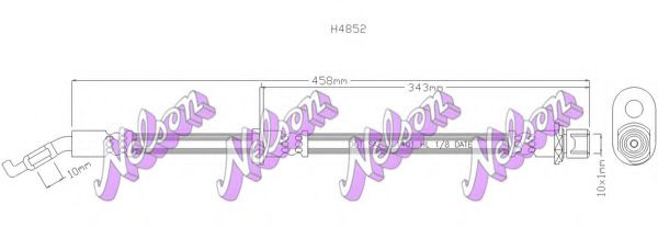 BROVEX-NELSON H4852 Тормозной шланг для DAIHATSU
