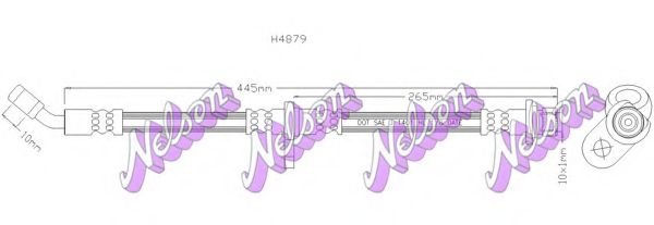 BROVEX-NELSON H4879 Тормозной шланг для HONDA CRX
