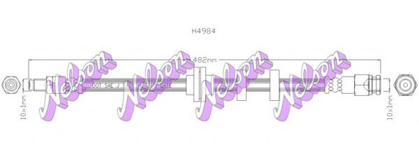 BROVEX-NELSON H4984 Тормозной шланг BROVEX-NELSON для FIAT