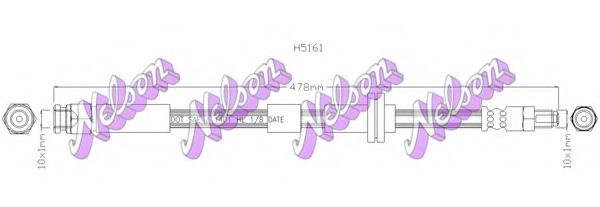 BROVEX-NELSON H5161 Тормозной шланг BROVEX-NELSON для FIAT