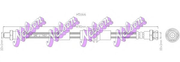 BROVEX-NELSON H5166 Тормозной шланг для KIA SEPHIA