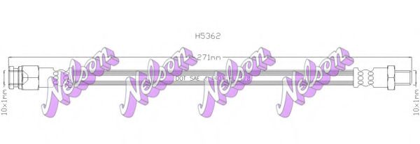 BROVEX-NELSON H5362 Тормозной шланг для HYUNDAI GRANDEUR