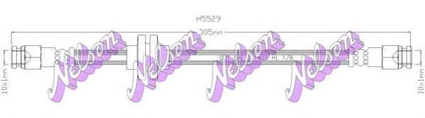 BROVEX-NELSON H5529 Тормозной шланг BROVEX-NELSON для FIAT