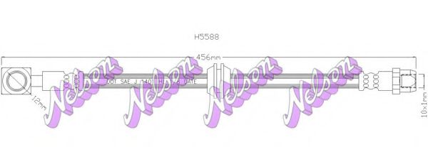 BROVEX-NELSON H5588 Тормозной шланг для MINI