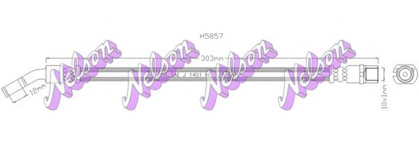 BROVEX-NELSON H5857 Тормозной шланг для OPEL SIGNUM