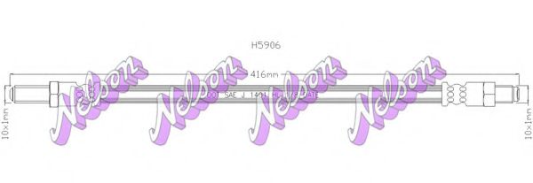 BROVEX-NELSON H5906 Тормозной шланг для JAGUAR XJS