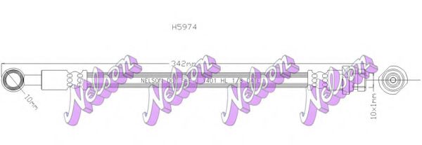 BROVEX-NELSON H5974 Рабочий цилиндр сцепления BROVEX-NELSON 