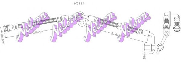 BROVEX-NELSON H5994 Тормозной шланг для MAZDA RX-8