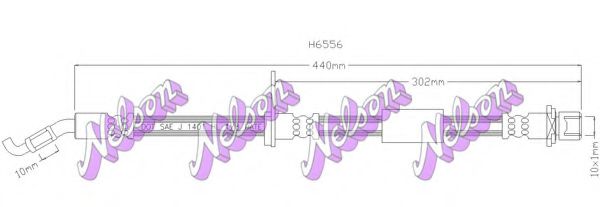 BROVEX-NELSON H6556 Тормозной шланг для DAIHATSU COPEN
