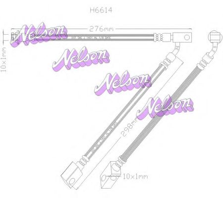 BROVEX-NELSON H6614 Тормозной шланг для INFINITI G