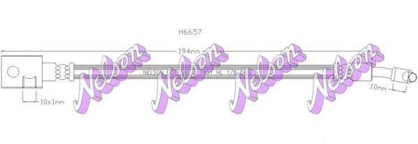 BROVEX-NELSON H6657 Тормозной шланг для INFINITI G