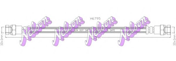 BROVEX-NELSON H6795 Тормозной шланг для HYUNDAI H200