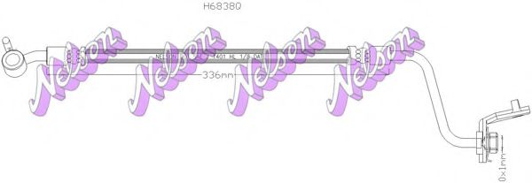 BROVEX-NELSON H6838Q Тормозной шланг для HYUNDAI IX55