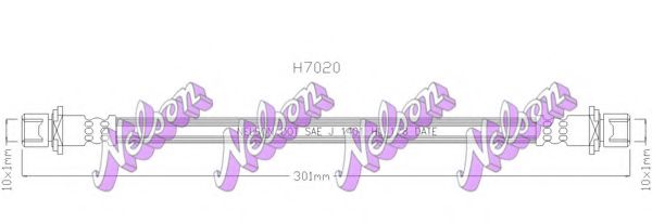 BROVEX-NELSON H7020 Тормозной шланг для DAIHATSU