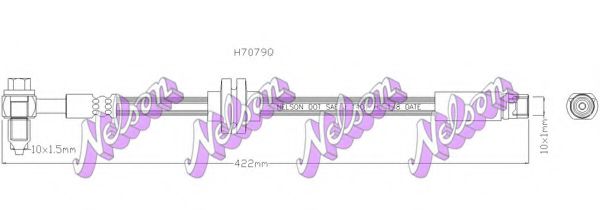 BROVEX-NELSON H7079Q Тормозной шланг для CHEVROLET ORLANDO