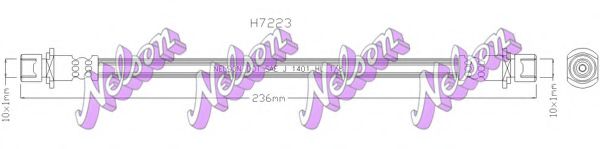 BROVEX-NELSON H7223 Тормозной шланг для DAIHATSU MATERIA