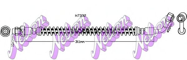 BROVEX-NELSON H7332 Тормозной шланг для HYUNDAI SATELLITE
