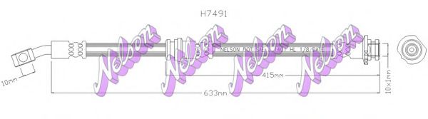 BROVEX-NELSON H7491 Тормозной шланг для INFINITI