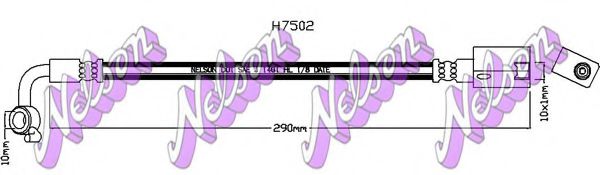 BROVEX-NELSON H7502 Тормозной шланг для INFINITI
