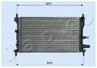 JAPKO RDA053060 Радиатор охлаждения двигателя JAPKO 