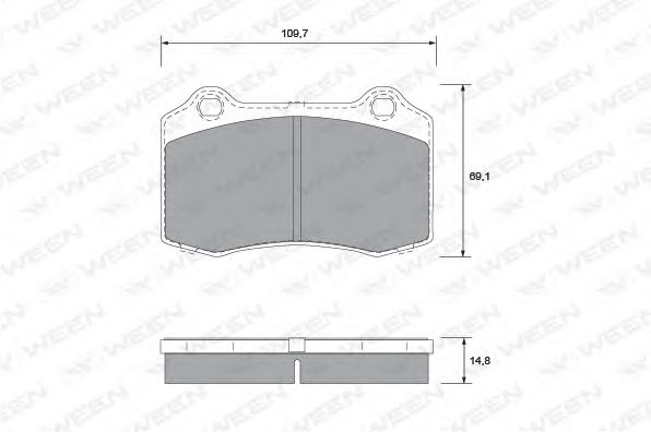 WEEN 1511349 Тормозные колодки WEEN для VOLVO