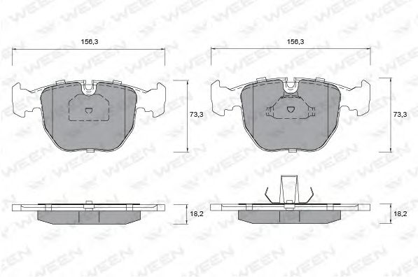 WEEN 1511269 Тормозные колодки WEEN для BMW