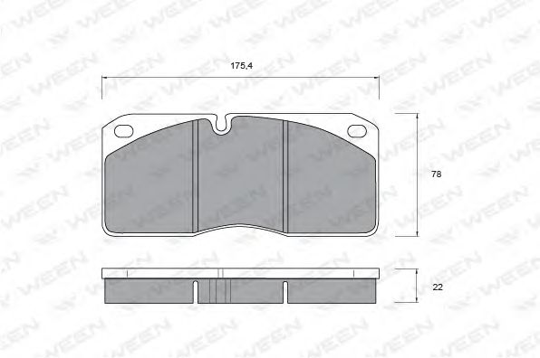 WEEN 1511030 Тормозные колодки WEEN для IVECO