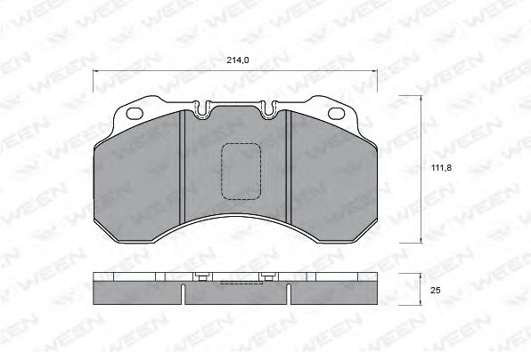 WEEN 1511059 Тормозные колодки WEEN для RENAULT TRUCKS