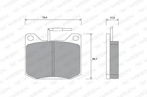 WEEN 1511080 Тормозные колодки WEEN 