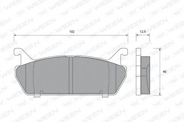 WEEN 1511489 Тормозные колодки WEEN для SUZUKI