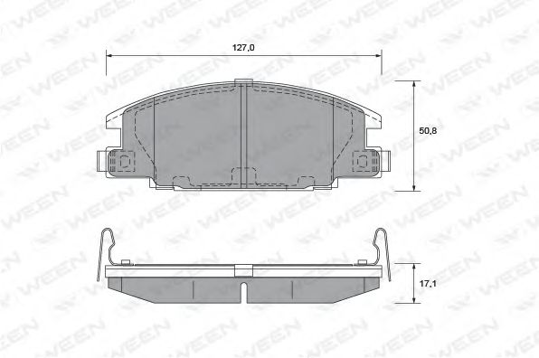 WEEN 1512160 Тормозные колодки WEEN для OPEL