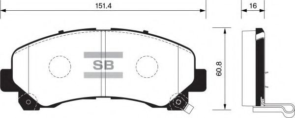 FI.BA FBP1409 Тормозные колодки для ISUZU D-MAX