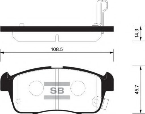 FI.BA FBP1549 Тормозные колодки FI. BA для DAIHATSU