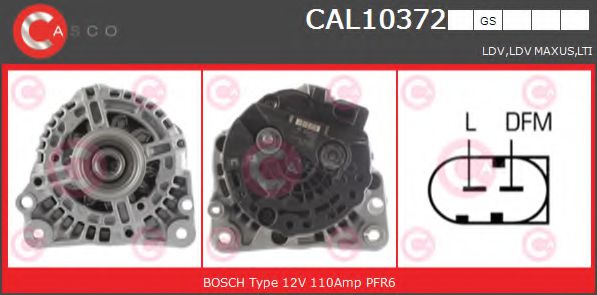 CASCO CAL10372GS Генератор 