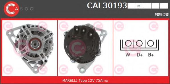 CASCO CAL30193GS Генератор 
