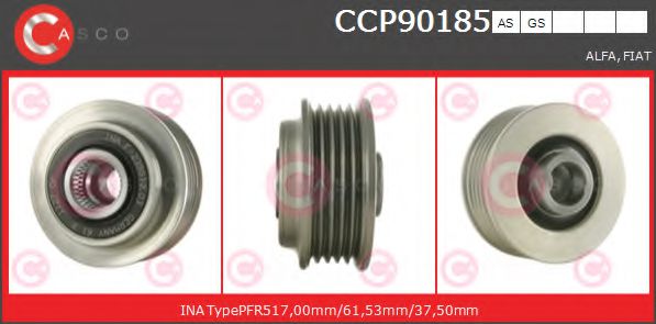 CASCO CCP90185AS Ременный шкив, генератор 
