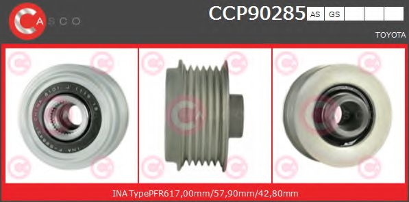 CASCO CCP90285AS Ременный шкив, генератор 