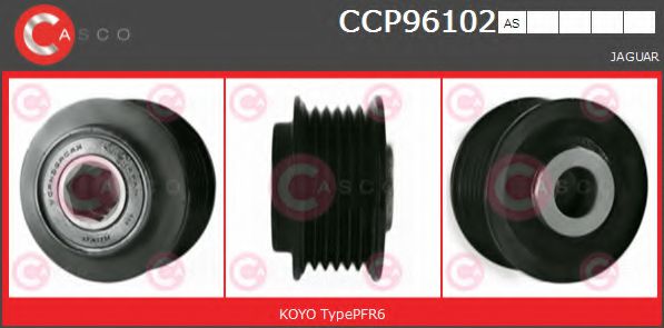 CASCO CCP96102AS Ременный шкив, генератор 