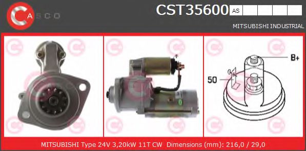 CASCO CST35600AS Стартер CASCO CST35600AS Стартер