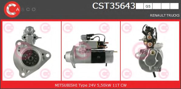 CASCO CST35643GS Стартер 